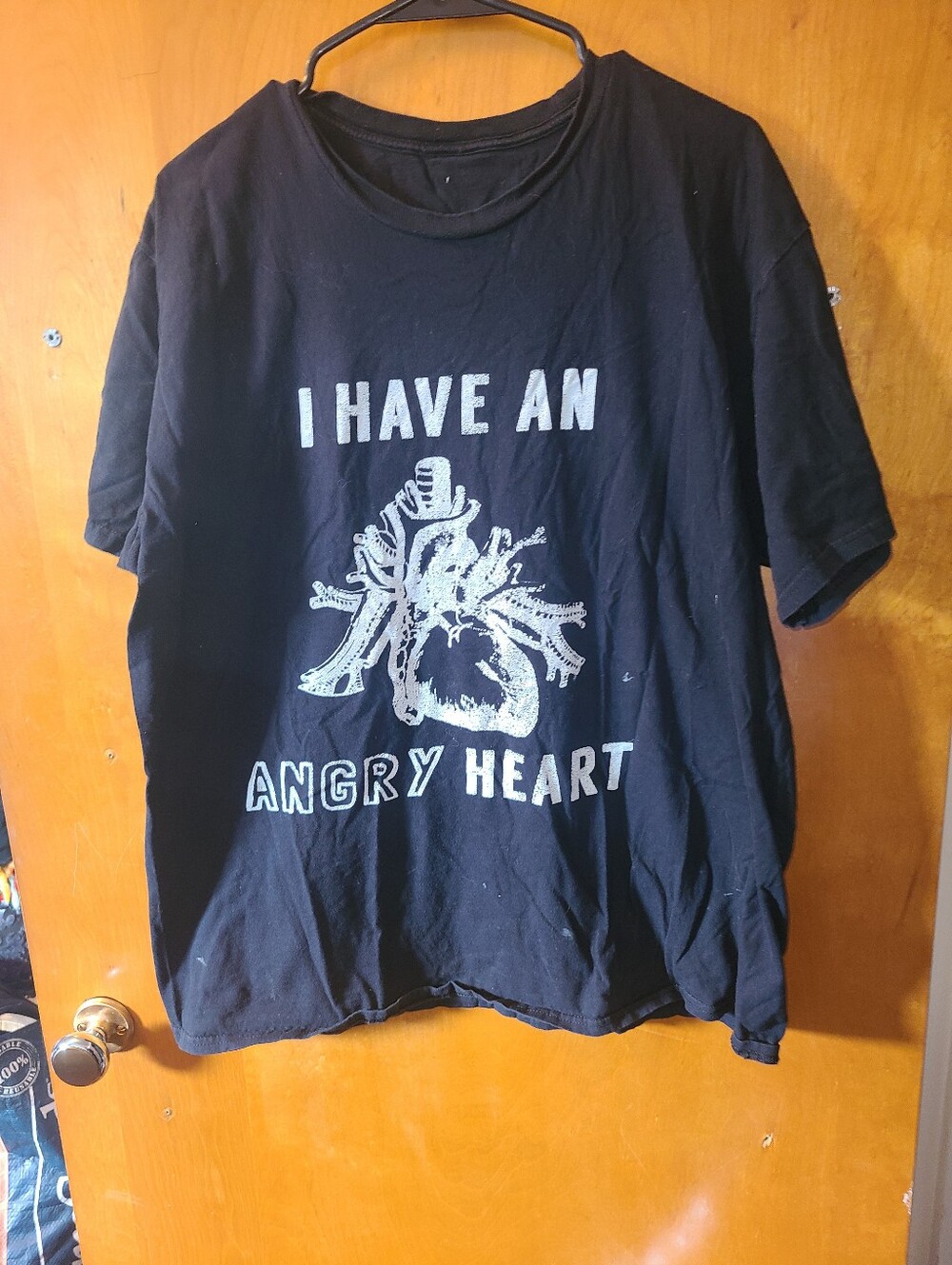 I Have An Angry Heart - Black T-shirt - XL